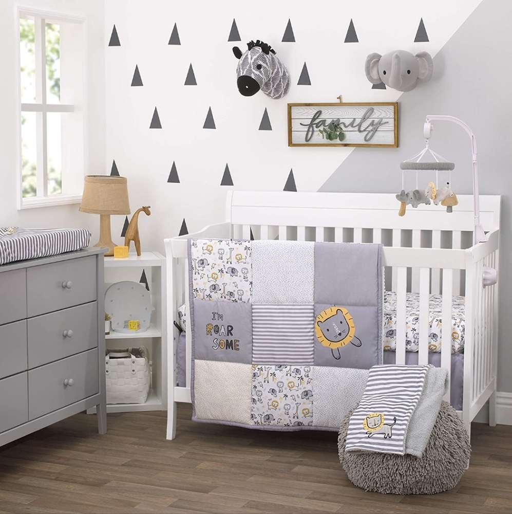 Lion theme baby bedding set